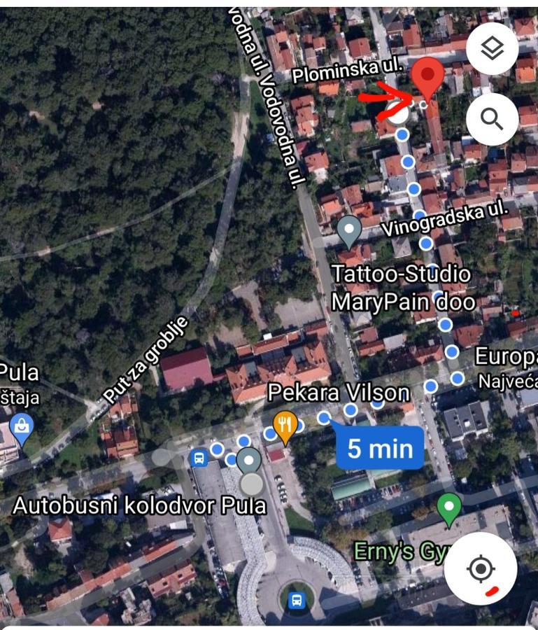 Studio Apartment City With Free Parking พูลา ภายนอก รูปภาพ
